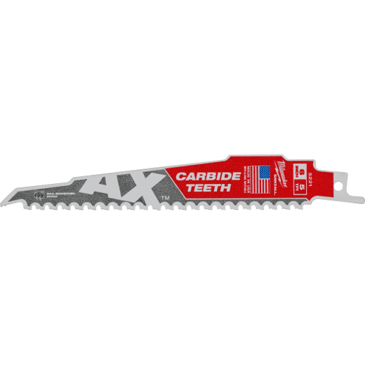 SAWZALL® The AX™ with Carbide Teeth Wood Blades 6" 3 Pack