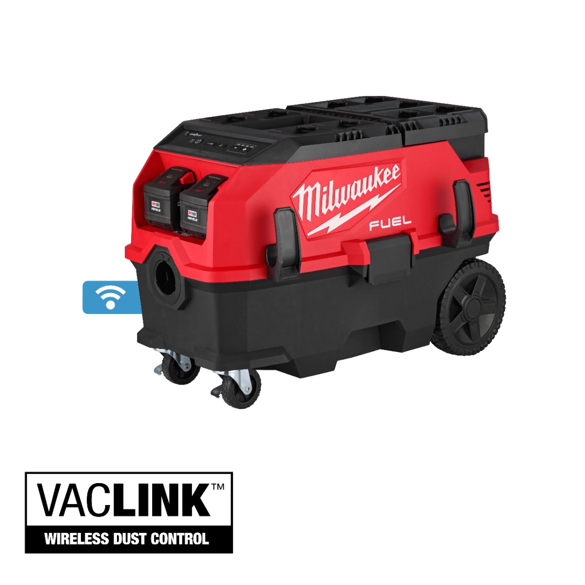 M18 FUEL™ 9 Gallon Dual Battery Dust Extractor w/ PACKOUT™ Compatibility and VACLINK™ Kit