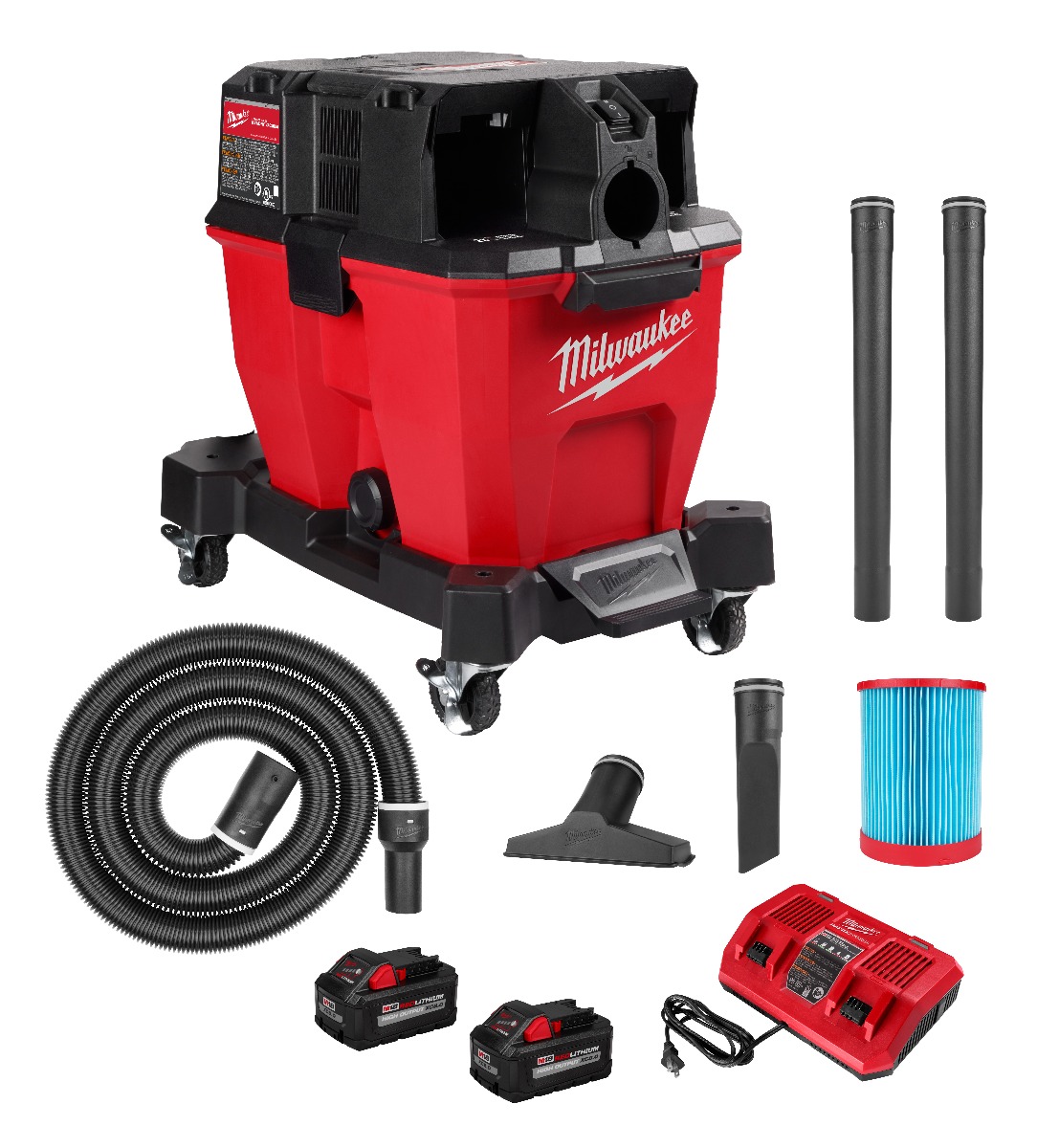 M18 FUEL 9 Gallon Dual-Battery Wet/Dry Vacuum Kit
