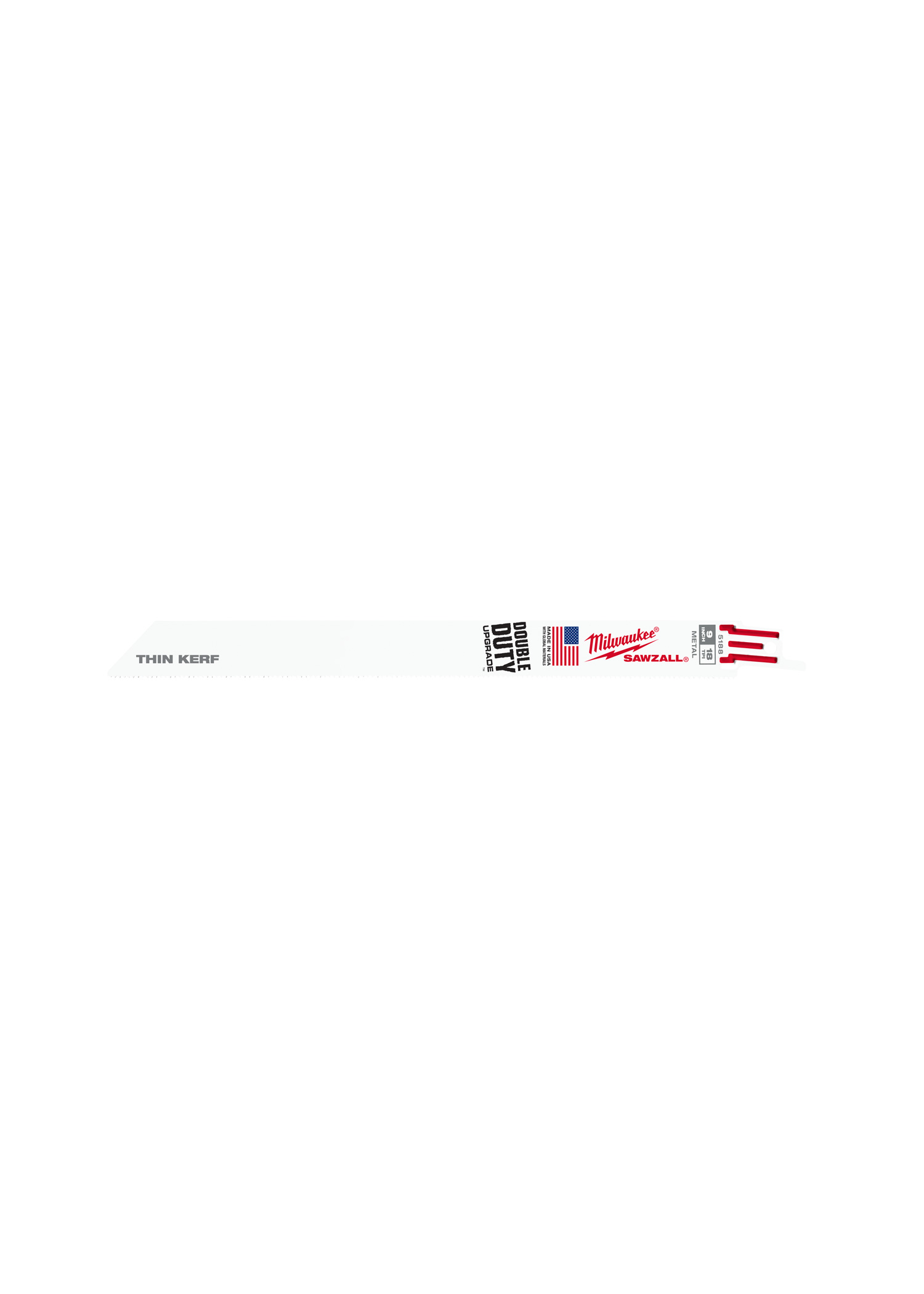 9 in. 18 TPI Thin Kerf SAWZALL Blades - 100 Pack