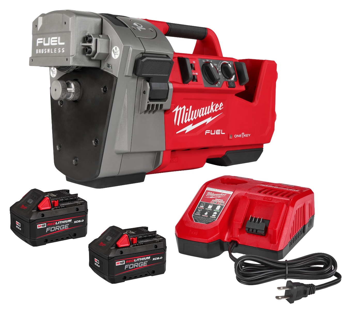 M18 FUEL™ RINGER™ Roll Groover for 1-1/4” - 4” Sch 10/40, 6” Sch 10