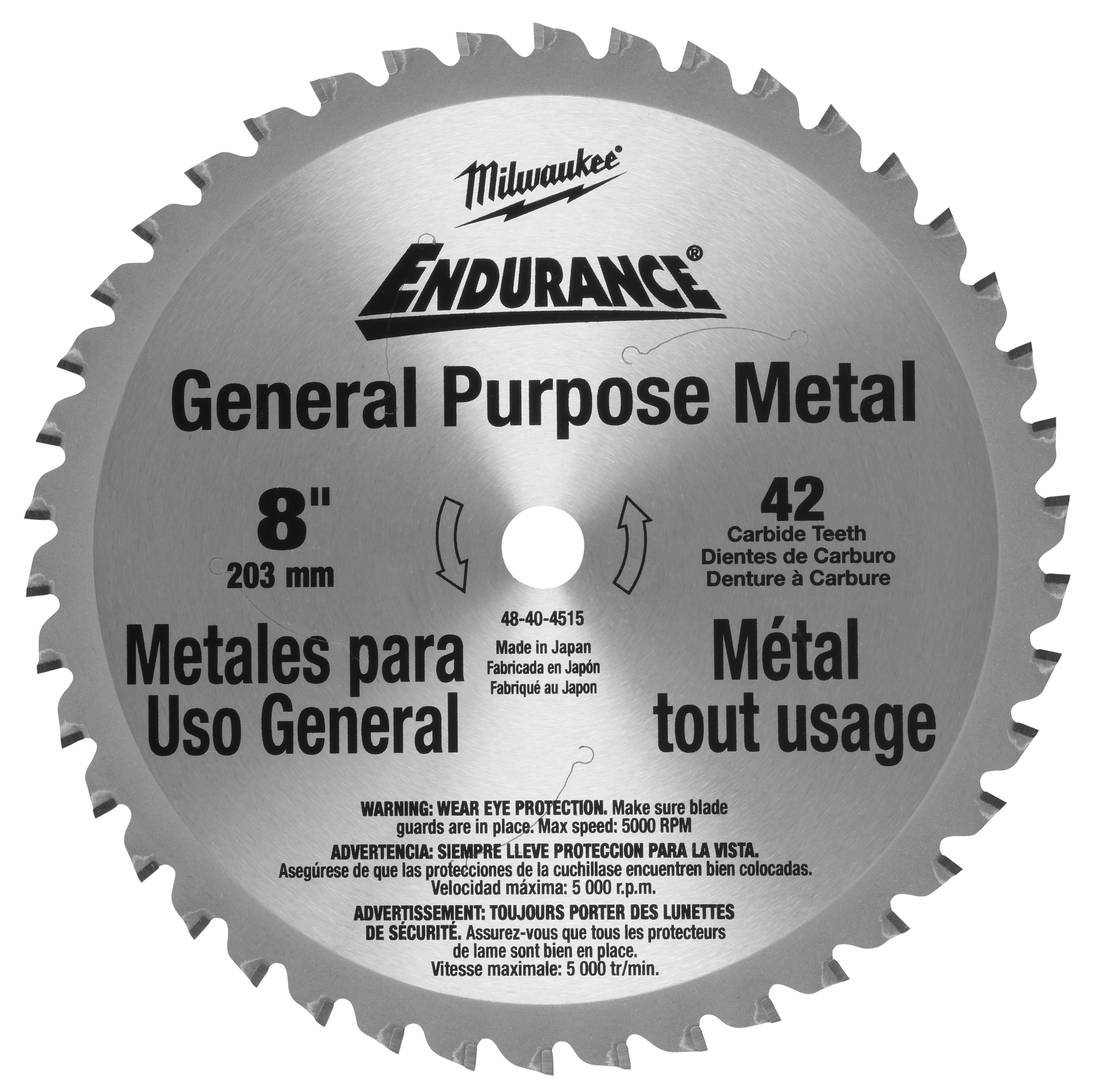 8 in. 42 Tooth Dry Cut Cermet Tipped Circular Saw Blade