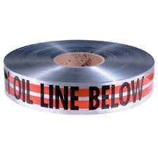 2" MAGNATEC® Premium Detectable Caution Oil Line Below Tape