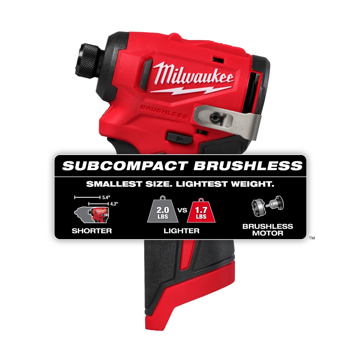 M12™ Subcompact Brushless 1/4" Hex Impact Driver