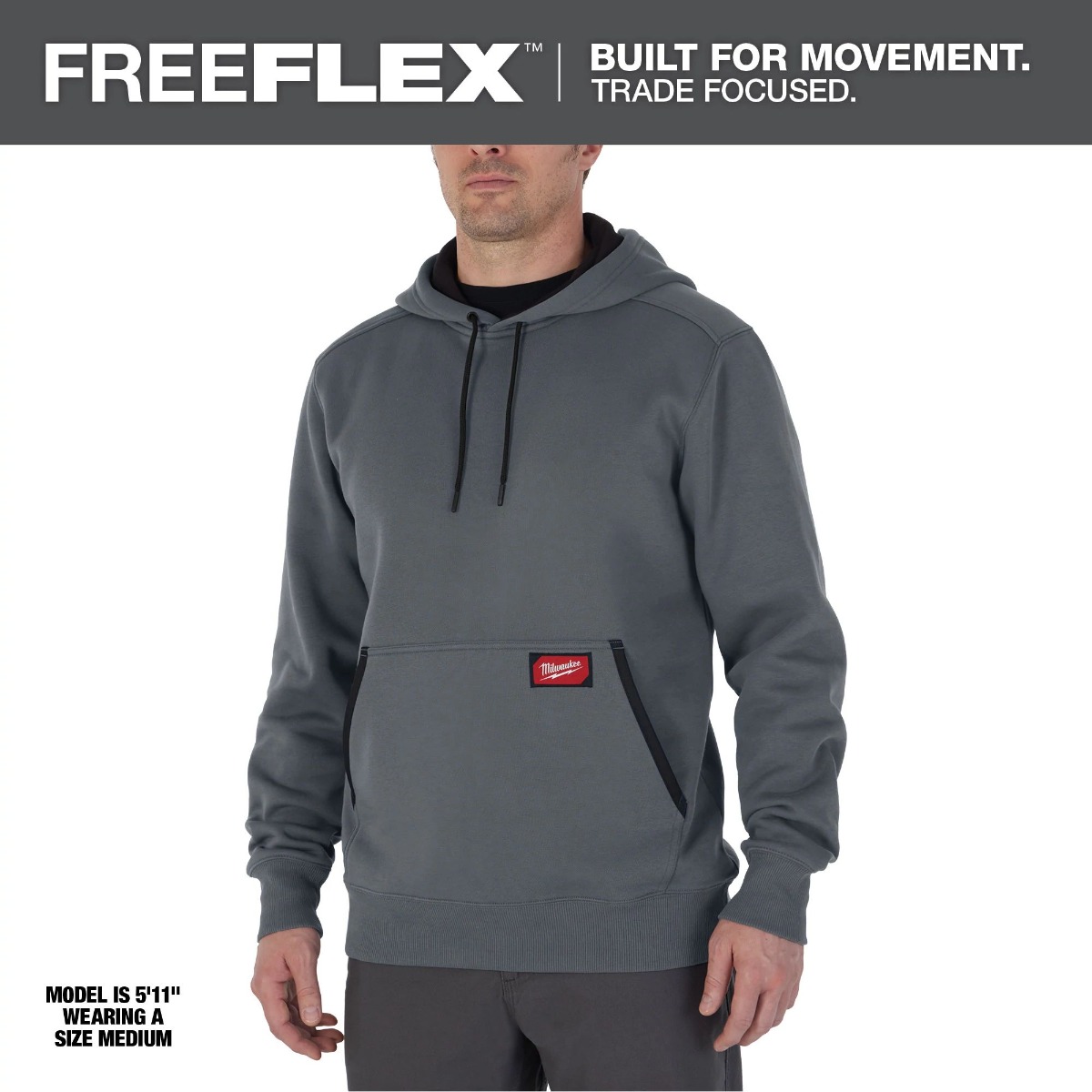 FREEFLEX™ Pullover Hoodie - Gray - 2X-Large