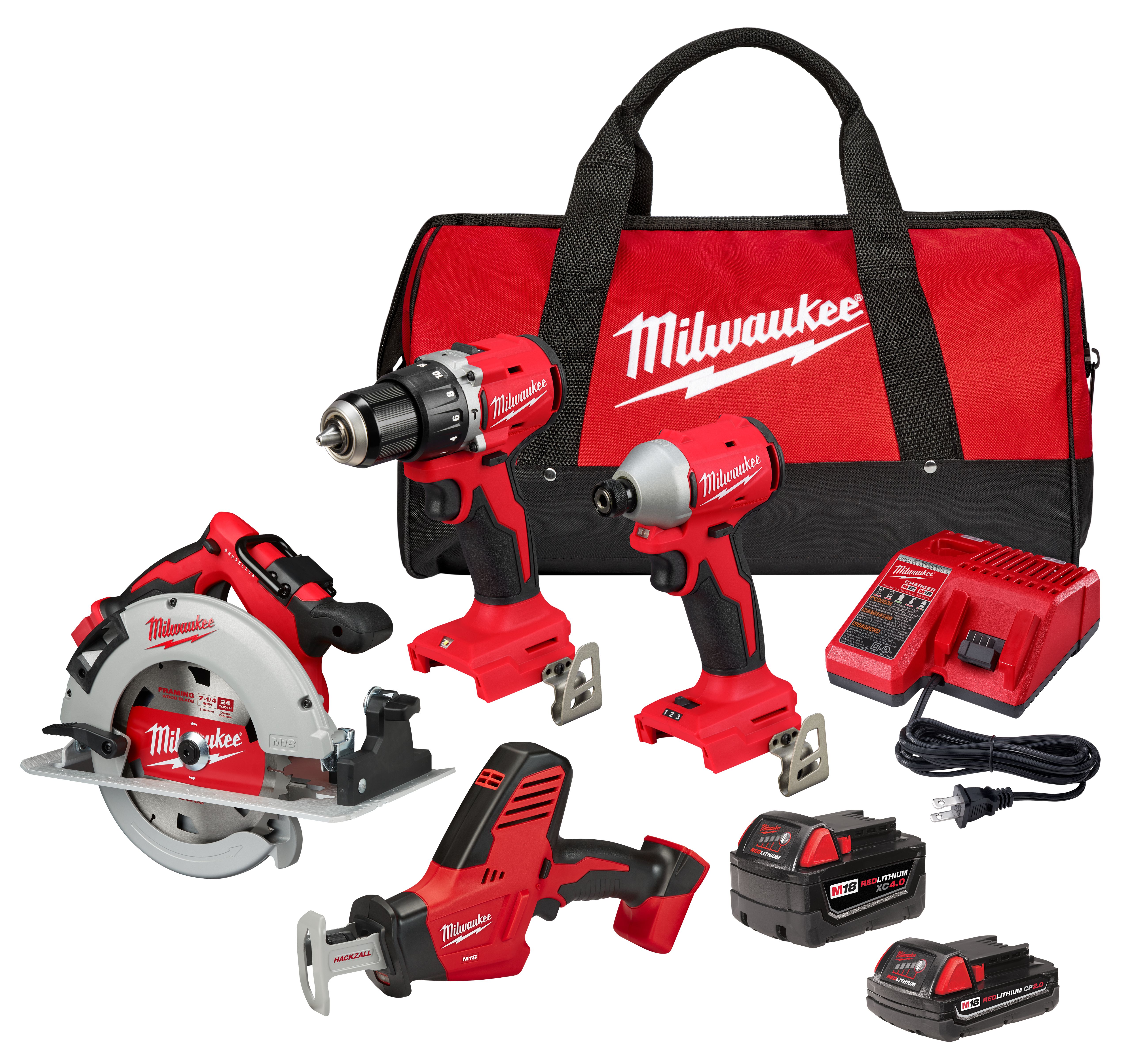 M18 4 Tool Combo 3693-24CX