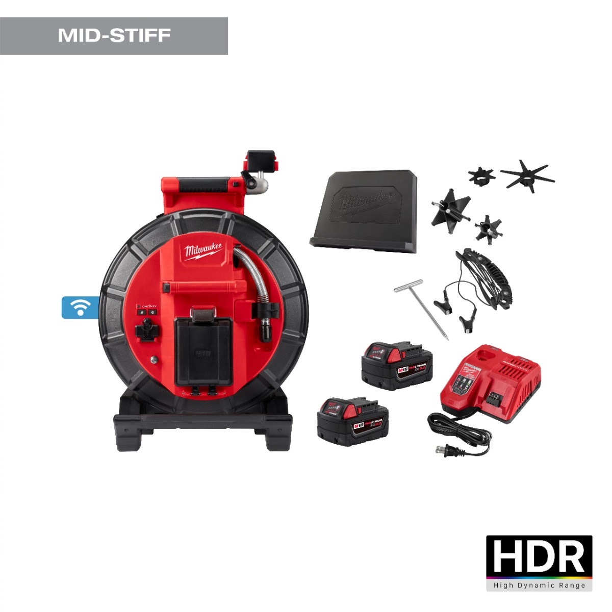 M18™ 120’ Mid-Stiff Modular Pipeline Inspection System - 3973-22