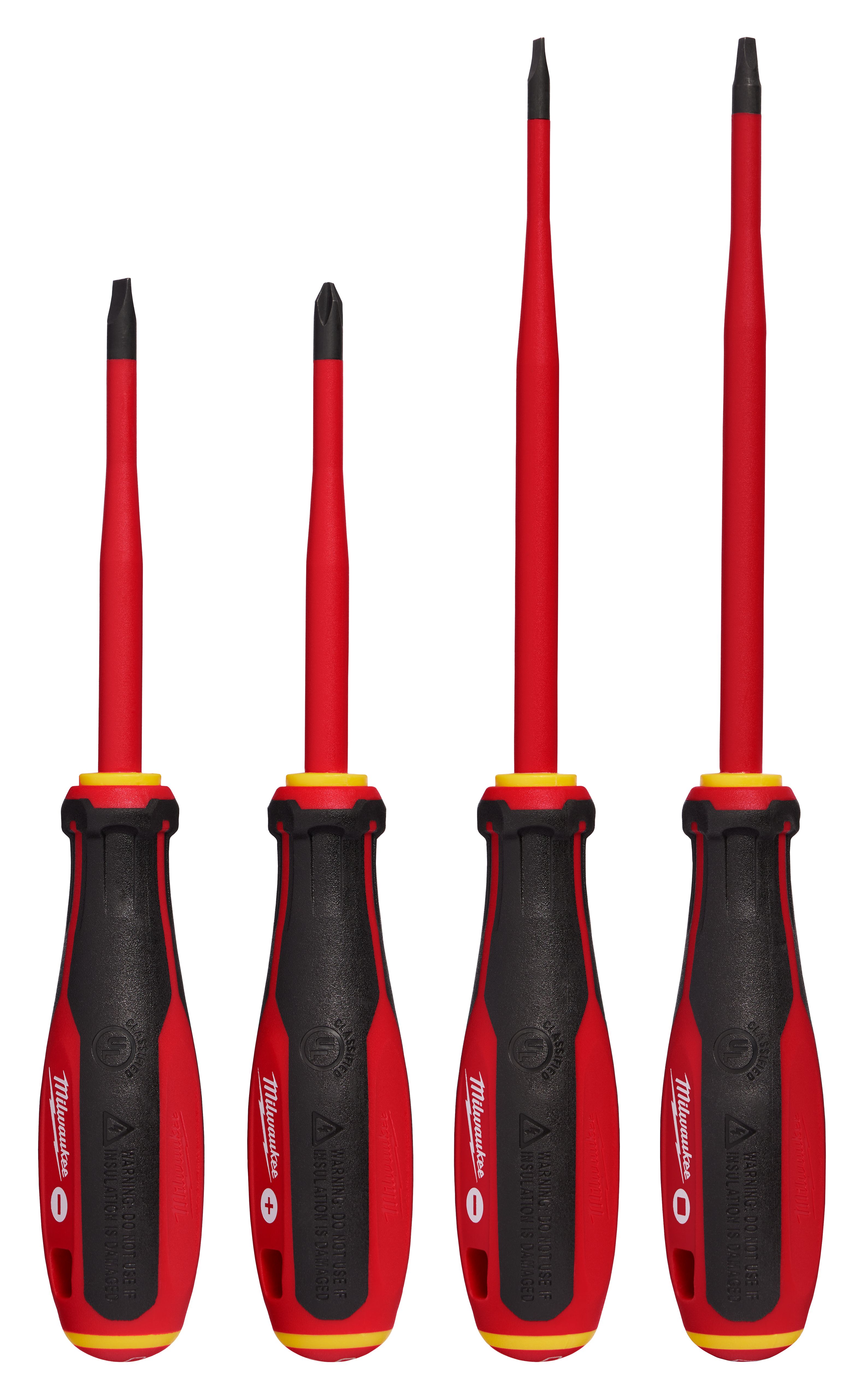 4pc 1000V Insulated Slim Tip Screwdriver Set