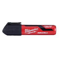 INKZALL Extra Large Chisel Tip Black Marker