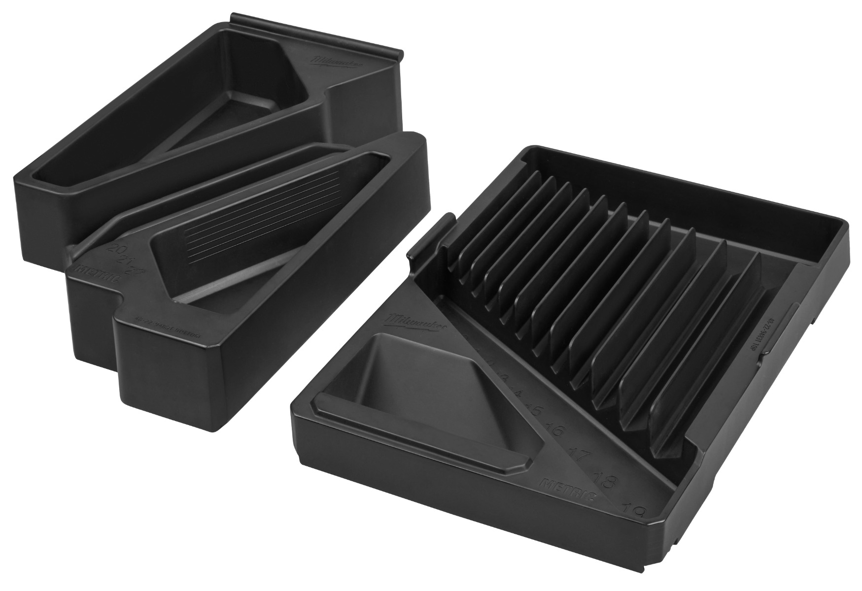 15pc Metric Combination Wrench Trays