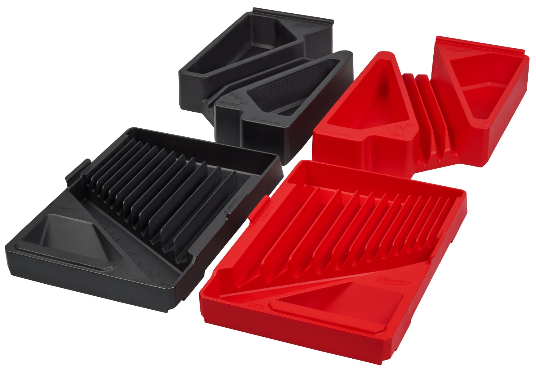 Milwaukee MIL-48-22-9485T 30PC Metric & SAE Combination Wrench Trays