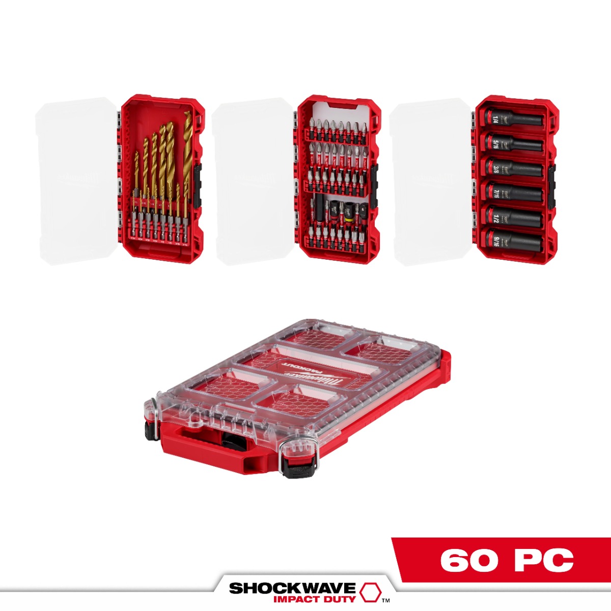 SHOCKWAVE™ Impact Duty 60PC Drill, Drive & Fasten PACKOUT™ Set