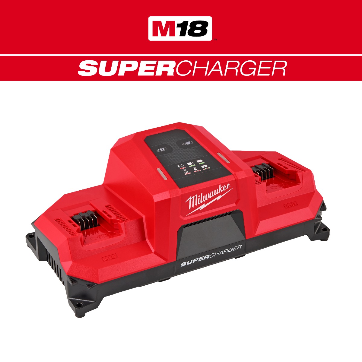 M18™ Dual Bay Simultaneous Super Charger w/ 4 Point Mounting