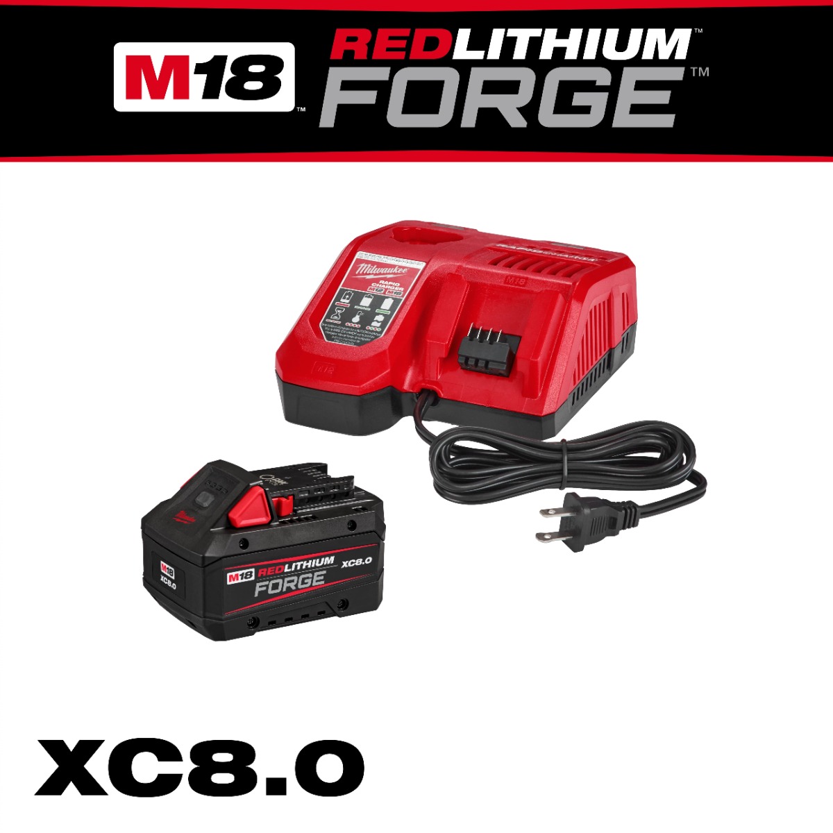 M18 REDLITHIUM FORGE XC8.0 STARTER KIT 