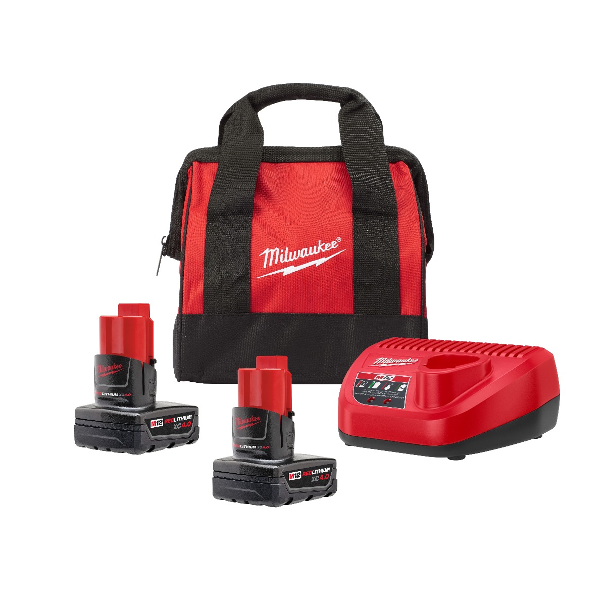 M12 (2) XC 4.0AH STARTER KIT W/BAG