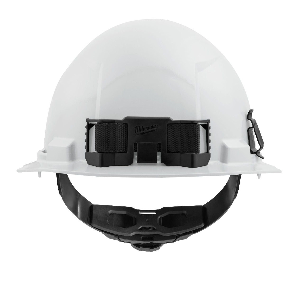 BOLT™ White Front Brim Vented Hard Hat w/4pt Ratcheting Suspension (USA) - Type 1, Class E - White