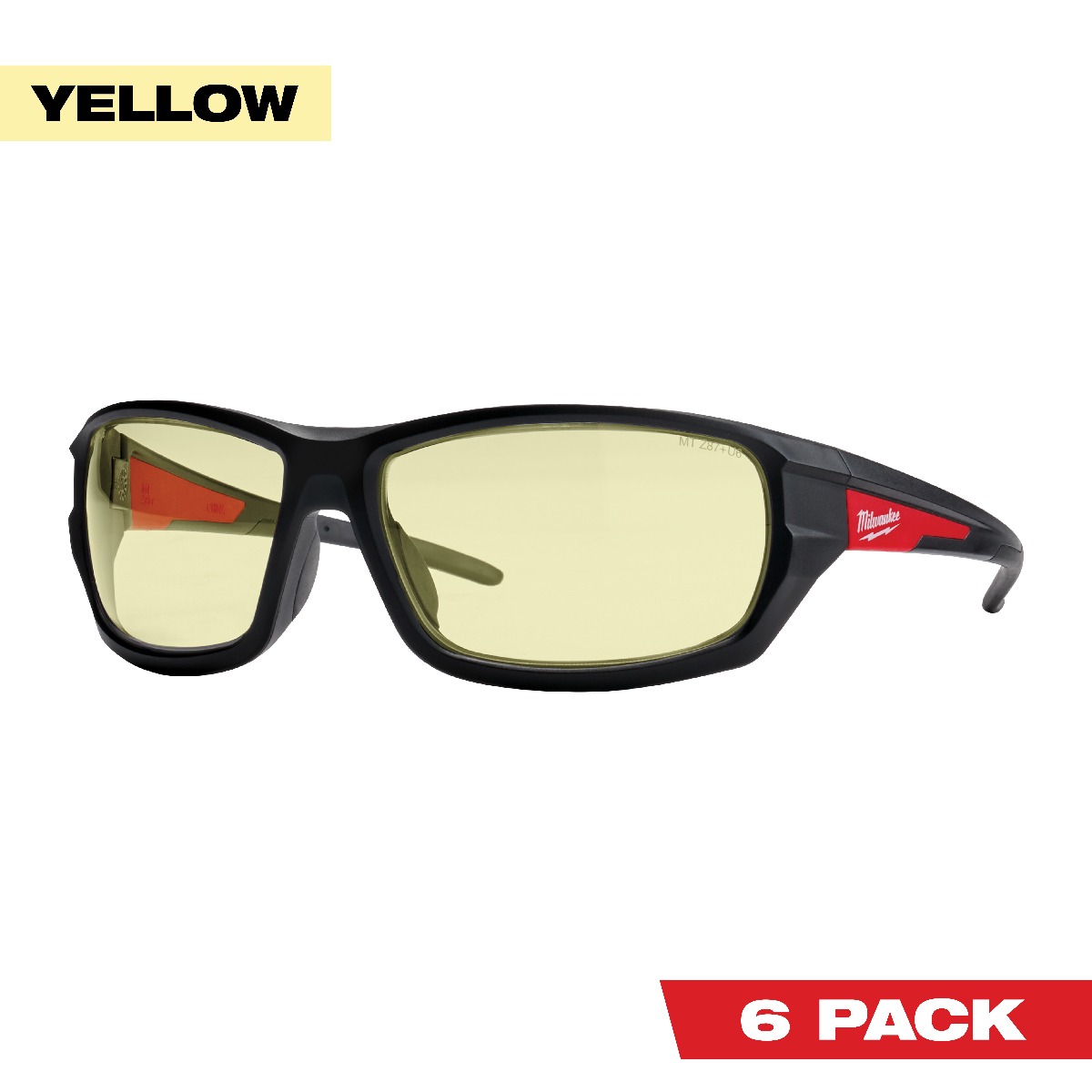 Performance Safety Glasses - Fog-Free Lenses - Yellow Blister Pack