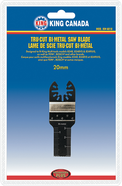 “Tru-Cut” bi-metal flush-cut saw blade