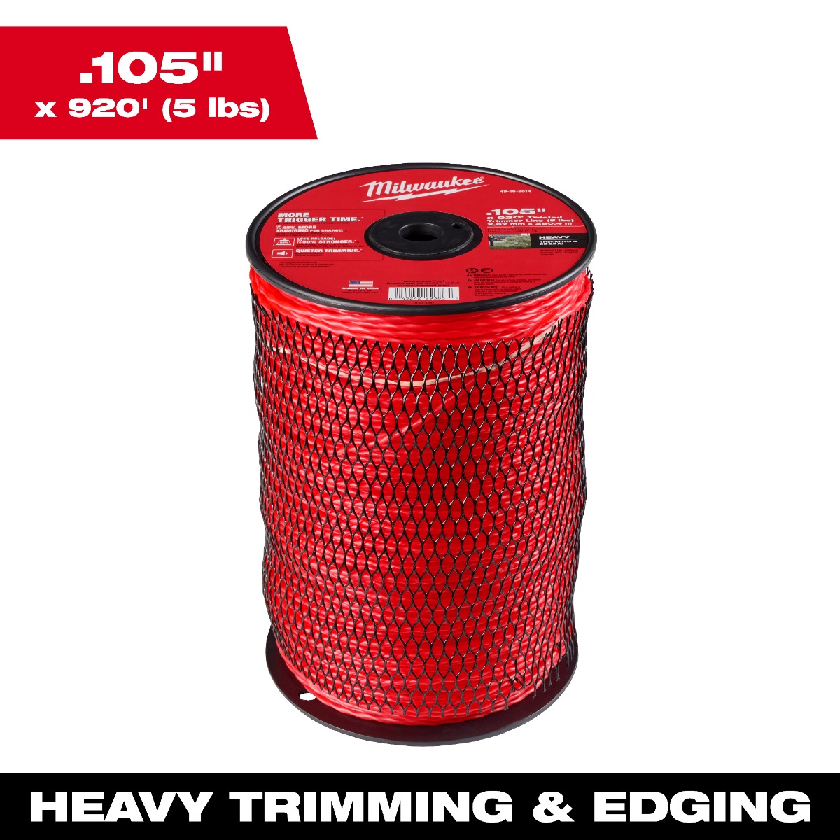 Milwaukee .105" x 900' (5 lbs.) Twisted Trimmer Line