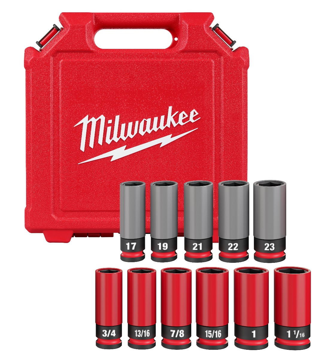 SHOCKWAVE Impact Duty™ 1/2 Drive SAE & Metric 11PC Lug Nut Wheel Socket Set