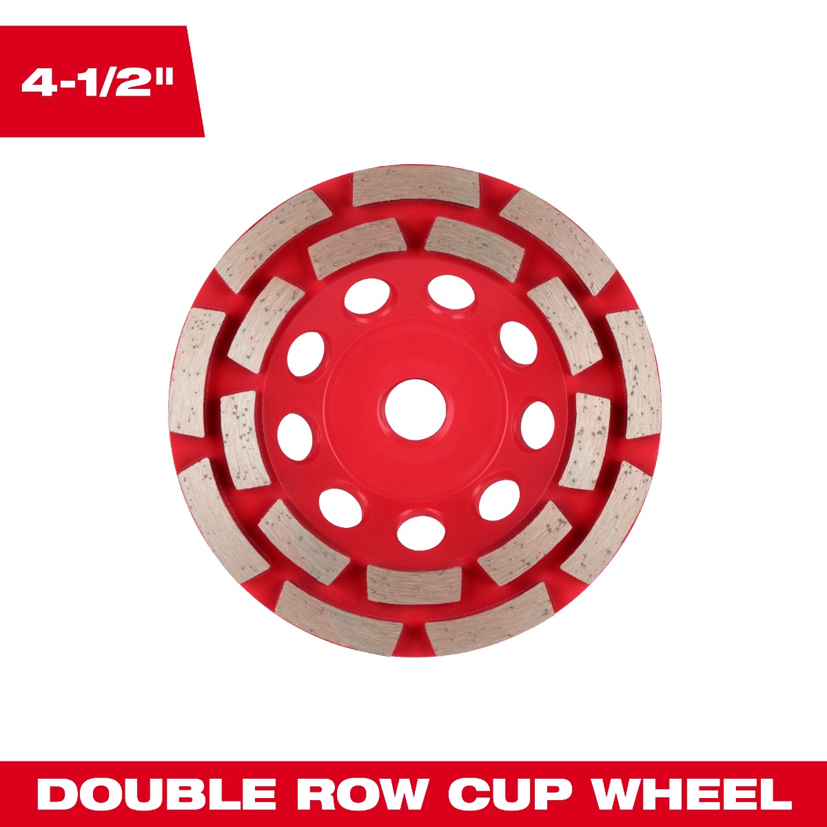 4-1/2" DIAMOND MAX™ Double Row Diamond Cup Wheel