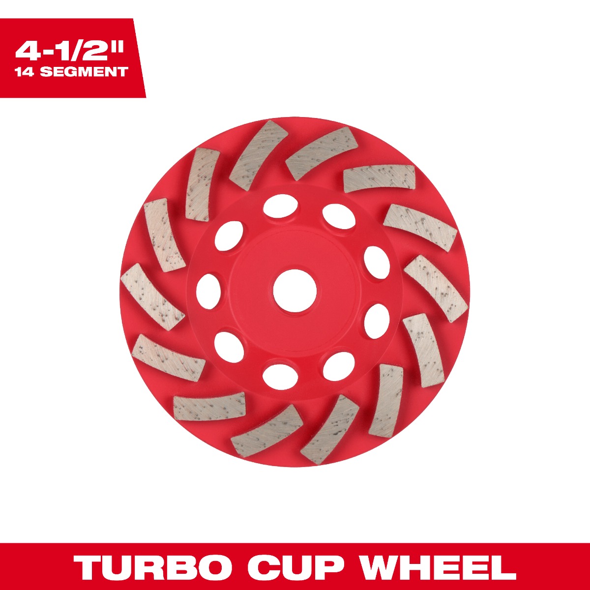 4-1/2" DIAMOND MAX™ Turbo Diamond Cup Wheel - 14 Segment