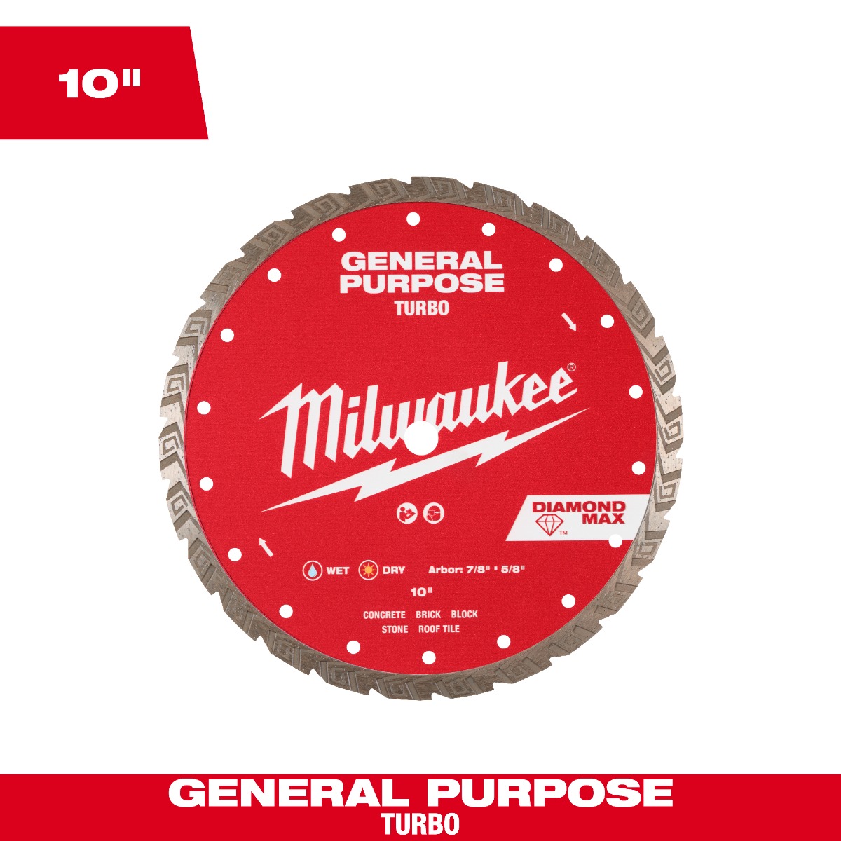 10" DIAMOND MAX™ Turbo, General Purpose Diamond Blade