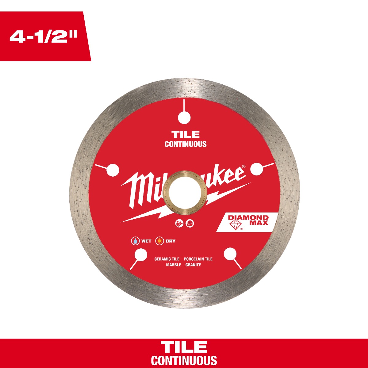 4-1/2" DIAMOND MAX™ Continuous, Tile Diamond Blade
