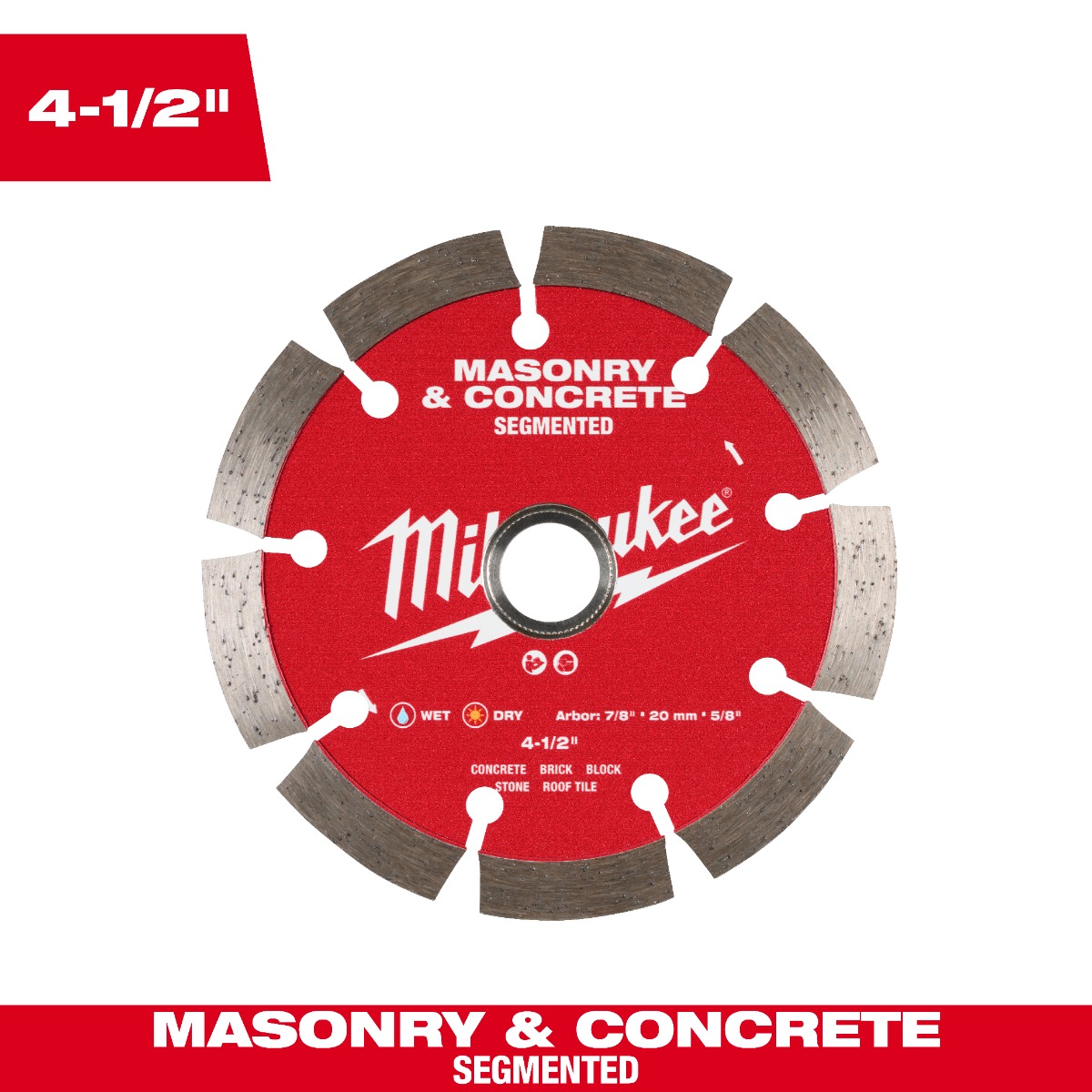 4-1/2" Segmented Masonry & Concrete Diamond Blade