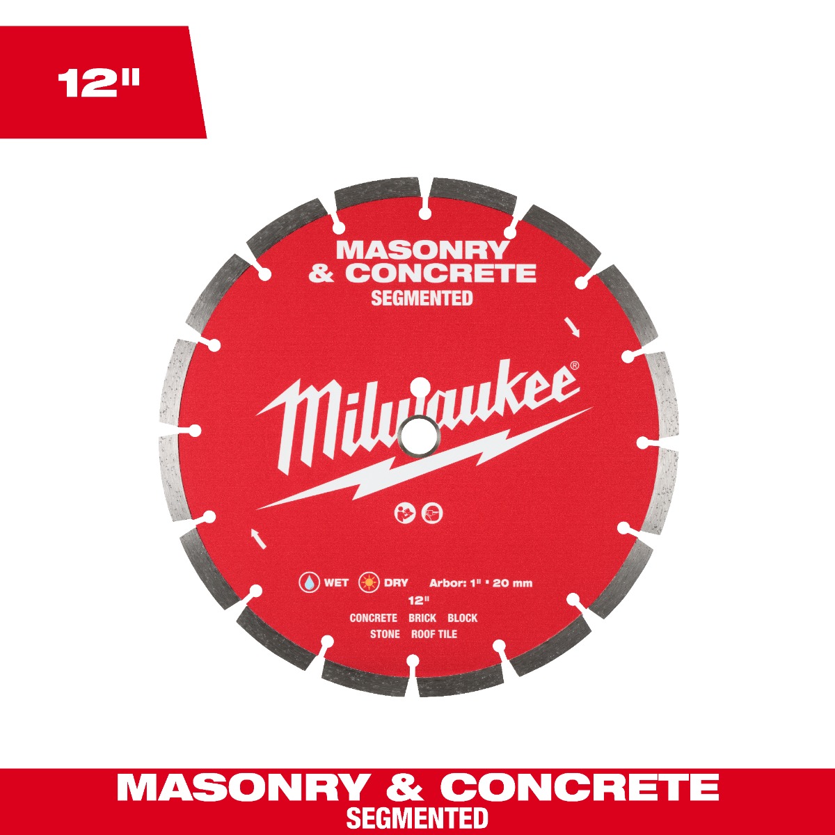 12" Segmented Masonry & Concrete Diamond Blade