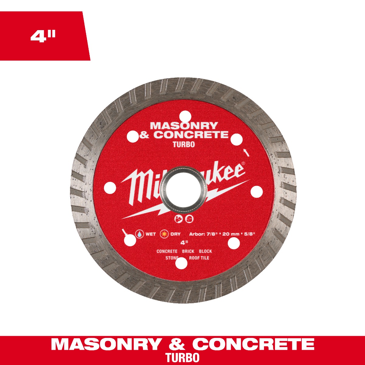 4" Turbo Masonry & Concrete Diamond Blade