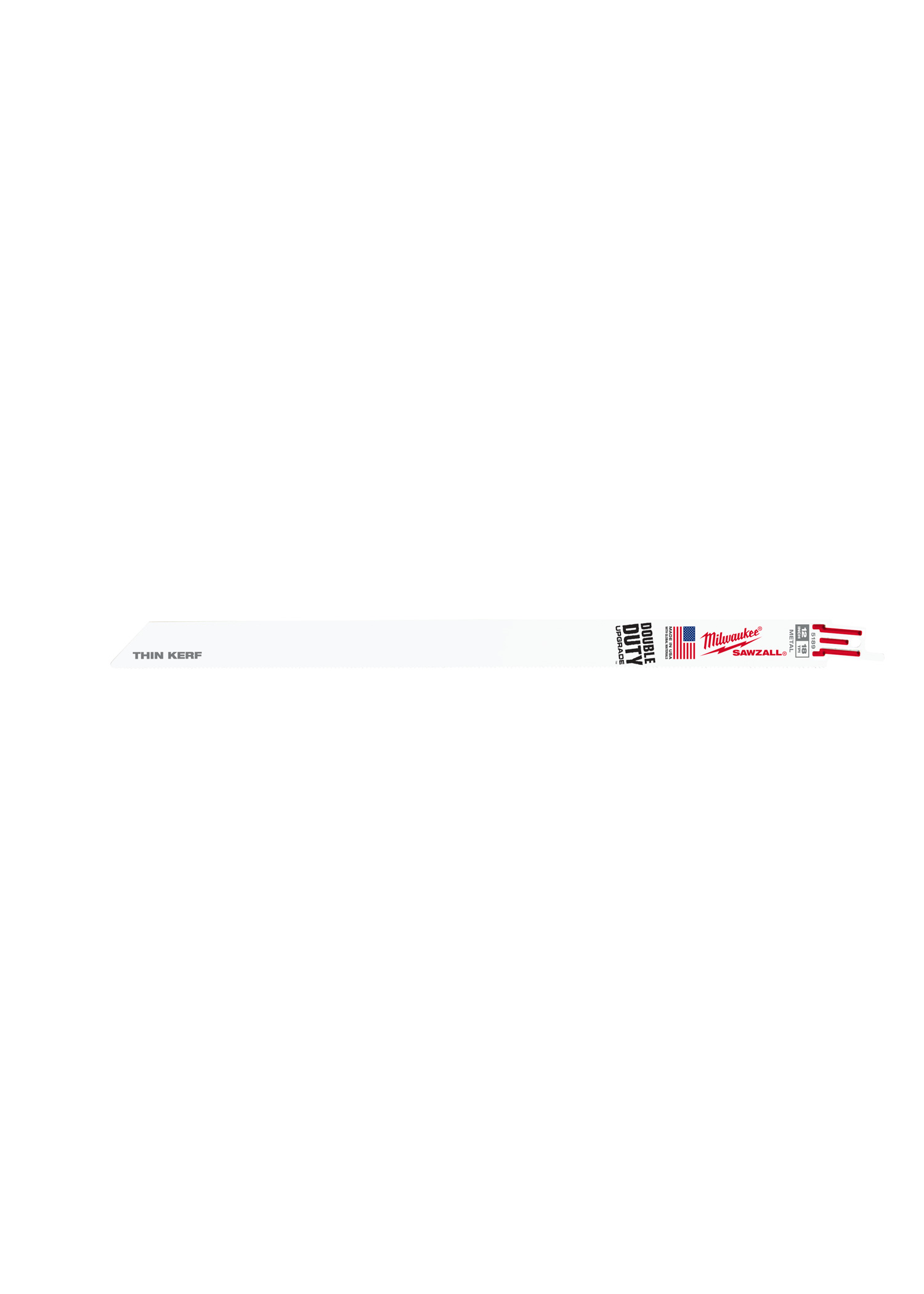 12 in. 18 TPI Thin Kerf SAWZALL Blades - 100 Pack
