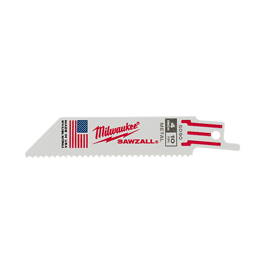 SAWZALL® Standard Metal Blades 6" - Scheduled 80 Pipe Angle Iron - 10 Pack(Bulk)