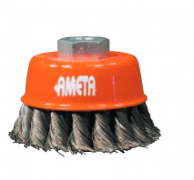 Wire Cup Brush 3" (Knotted) M10 x 1.25
