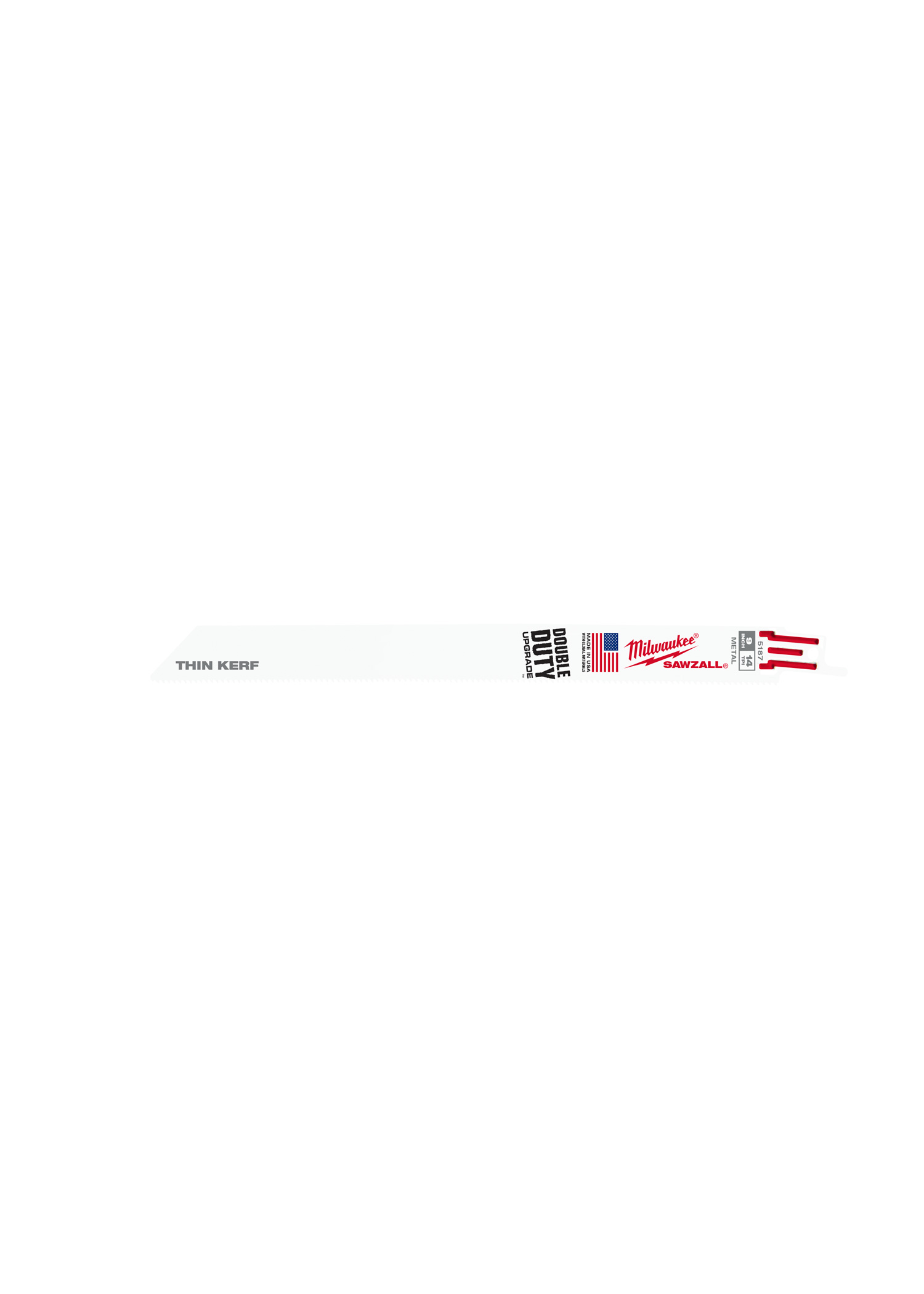 9 in. 14 TPI Thin Kerf SAWZALL Blades - 100 Pack