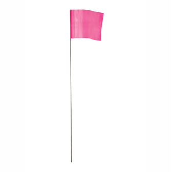 100PK Pink Stake Flags