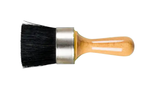 2" Dia. Stencil Brush - Black China Bristle Fill, Wood Handle - Box Qty 12