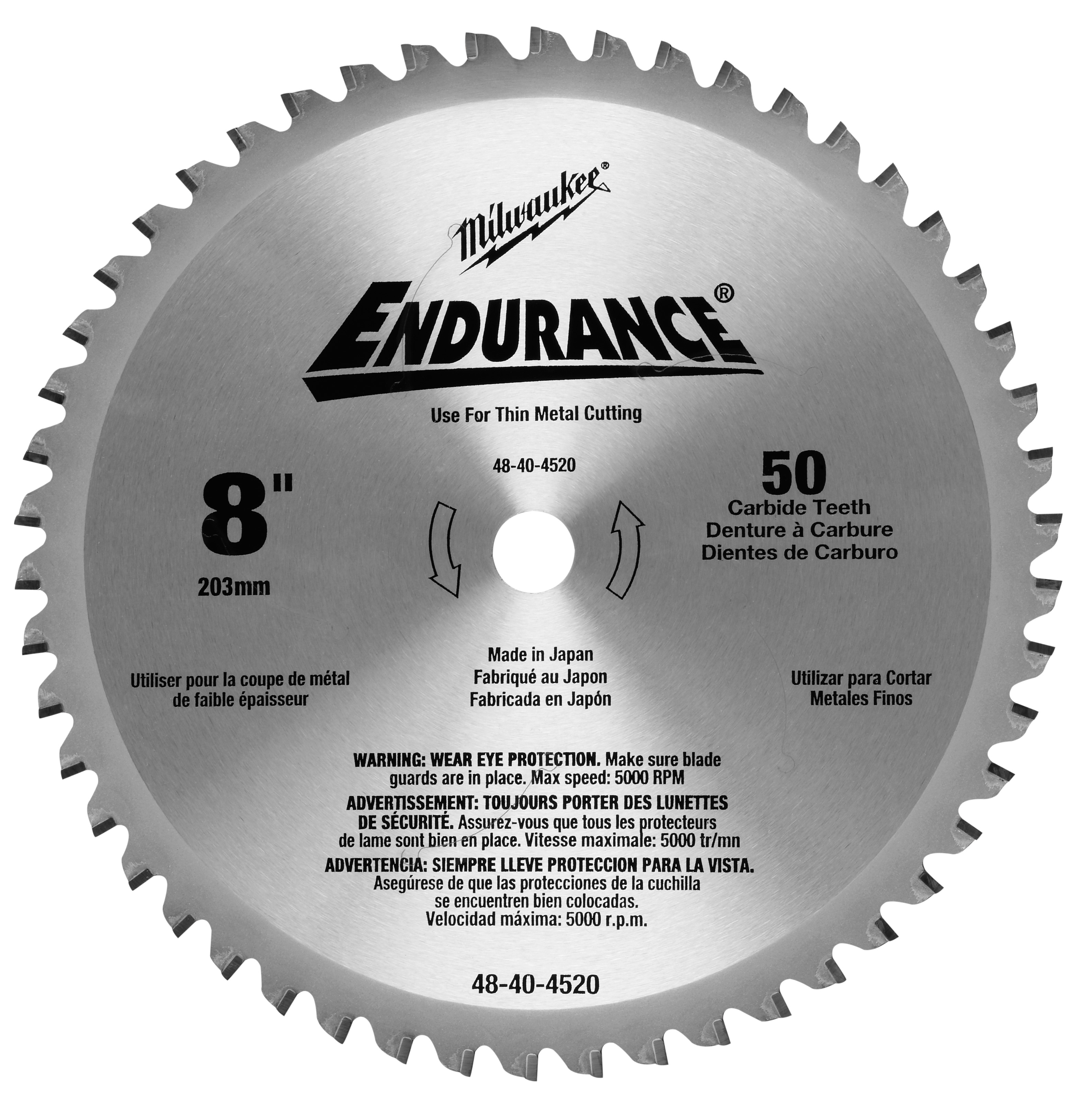 8 in. 50 Teeth Dry Cut Cermet Tipped Circular Saw Blade