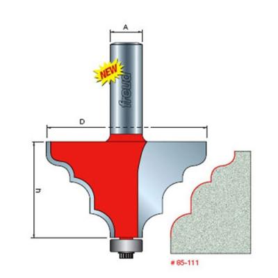 2-1/2-Inch Dia. Solid Surface Edge Profile