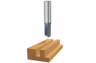 1/2 In. x 1 In. Carbide Tipped 2-Flute Straight Bit