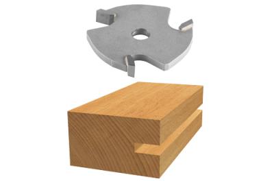 1/4 In. Carbide Tipped 3-Wing Slotting Cutter Bit