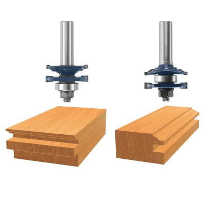1-5/8-Inch Diameter Carbide Tipped Ogee Stile & Rail 2 Piece Router Bit Set 1/2-Inch Shank
