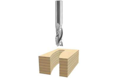 1/2 In. x 1-1/4 In. Solid Carbide 3-Flute Upcut Spiral Bit
