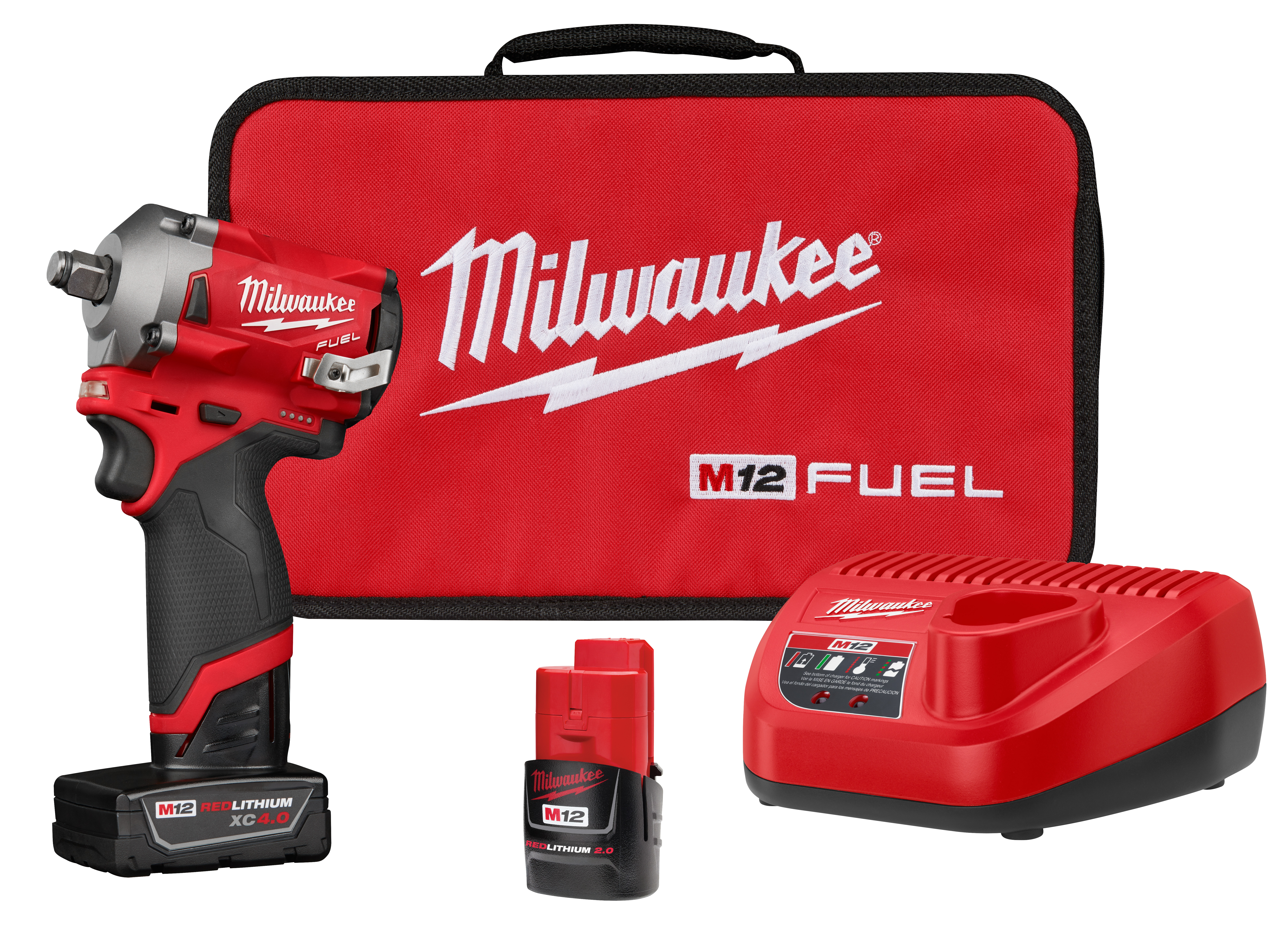 M12 FUEL 12 Volt Lithium-Ion Brushless Cordless Stubby 1/2 in. Impact Wrench Kit