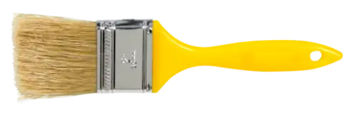 2" Wall Brush - Black Bristle Fill, Yellow Plastic Handle - 20 PACK