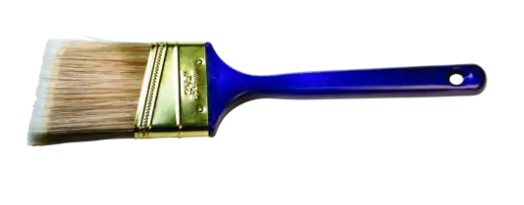 2" Wall Brush - Angular - Poly/Nylon Fill, Blue Plastic Handle - BOX QTY 10