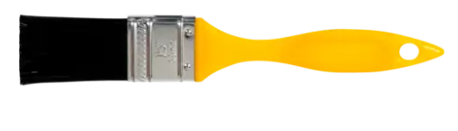 1-1/4" Wall Brush - Black Polyester Fill, Yellow Plastic Handle - Box Qty 20