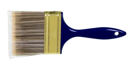 4" Wall Brush - Poly/Nylon Fill, Blue Plastic Handle - Box Qty 10