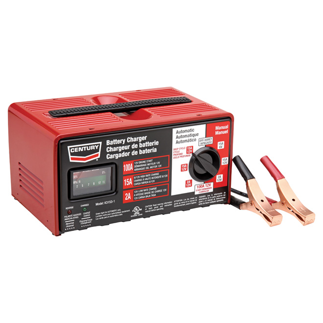 Lincoln Electric 100A Century Charger - Fully Automatic - Commercial Applications - 12 Volt