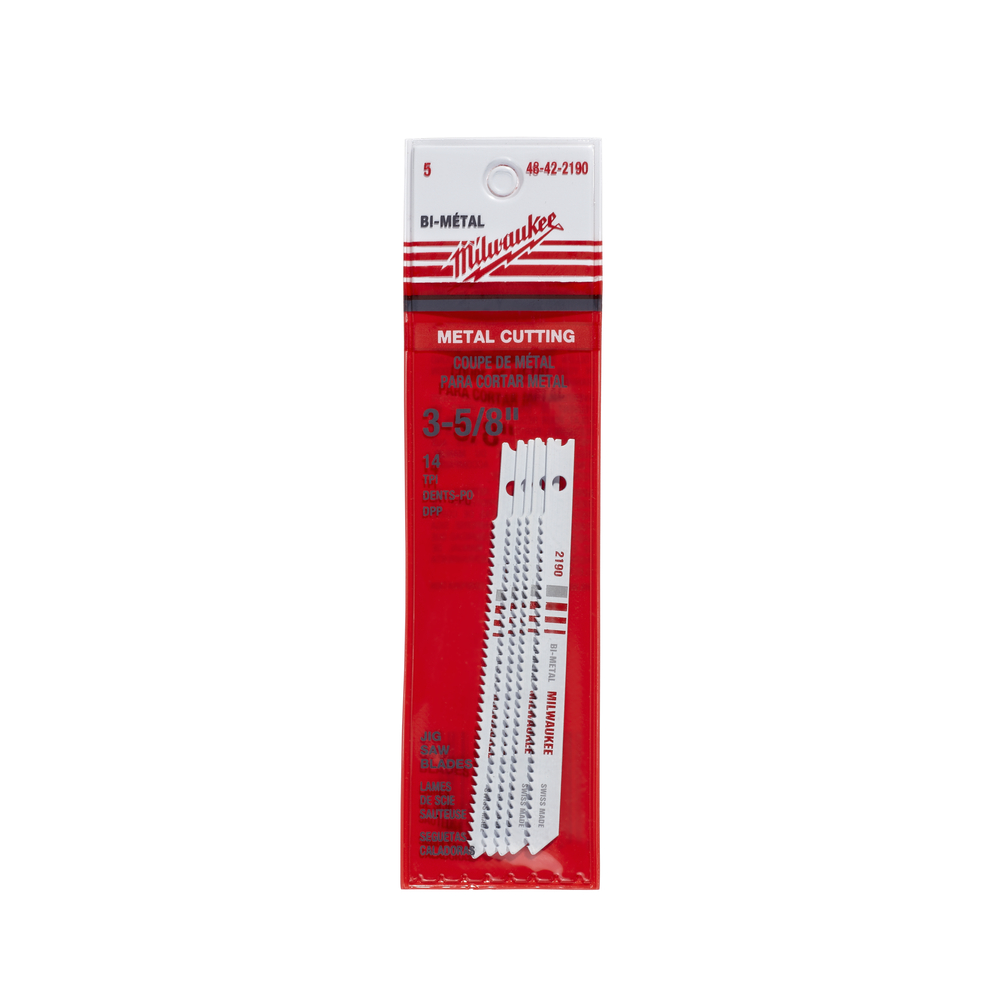 3-5/8 in. 14 TPI Bi-Metal Jig Saw Blade - 5 Pack